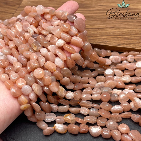 Солнечный камень галтовка №9 (8-10)*(7-9) мм