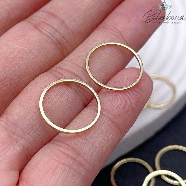 16 мм Цвет золото, Подвеска Кольцо
