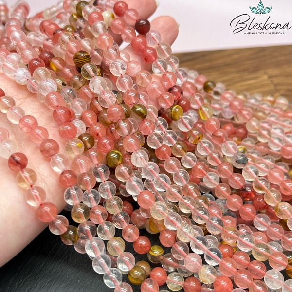 Кварц Вишневый 6 мм