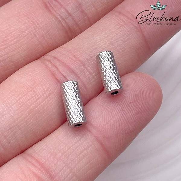 9,4*4 мм Цвет серебро, Бусина магнитная цилиндр