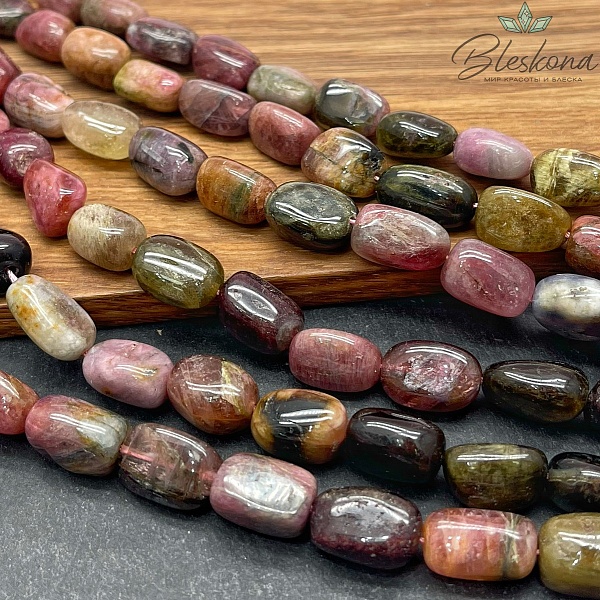 9-12 мм Турмалин галтовка 