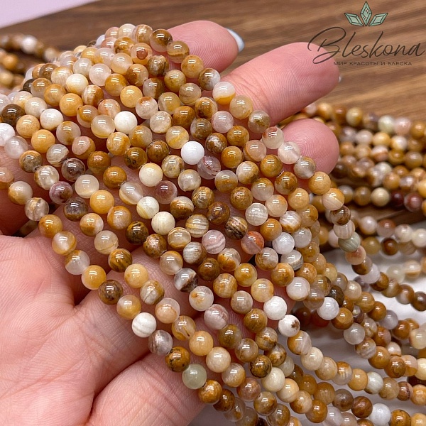 Оникс коричневый 4,5 мм 