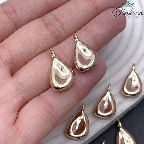 19,5*11,7 мм Цвет золото, Подвеска фриформ 