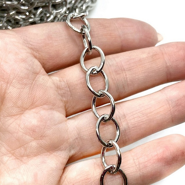 Цепь №50 цвет серебро 11,2*9,3 мм