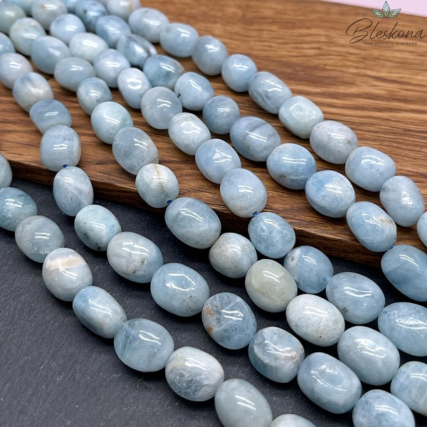 Аквамарин галтовка №4 (13-14)*(9-11) мм