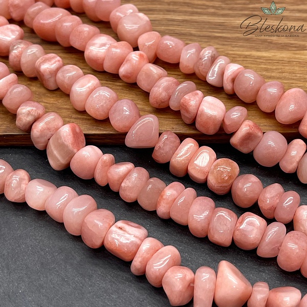 Оникс фриформ светло- розовый (6-10)*(10-15) мм