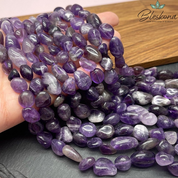 Аметист галтовка (10-15)*(8-10) мм
