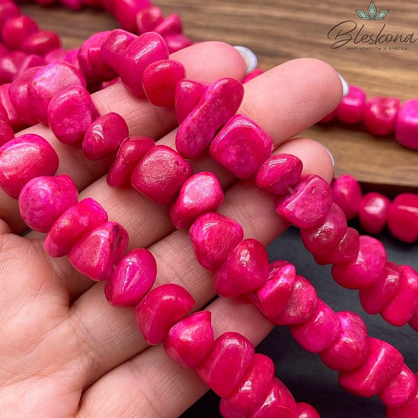 Оникс фриформ малиновый (6-10)*(10-15) мм