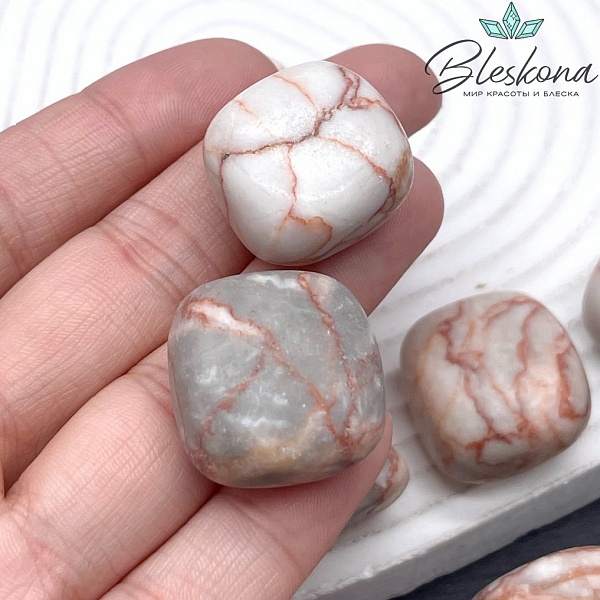 Яшма Мраморная галтовка 20-25 мм